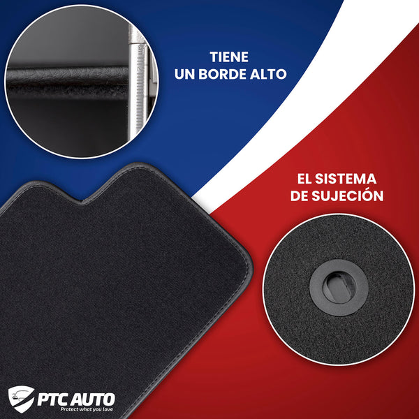 Alfombrillas de moqueta negro Volvo S 60 I, fabricación 11.2000 - 2010, carrocería sedán #1