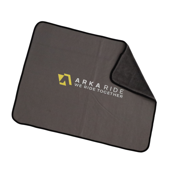 Paquete: 2 x toalla de microfibra  para coche Arka Ride 1000 GSM ultra grande + 2 x guantes de microfibra de REGALO