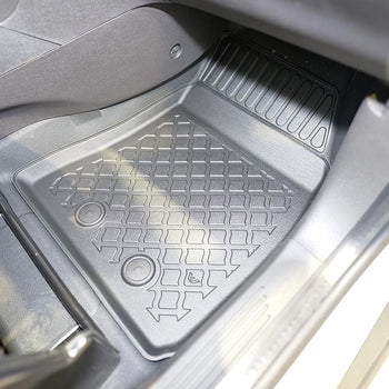 Alfombrillas tipo bandeja Ford Transit Courier II, fabricación 06.2014 - presente, carrocería furgoneta 2 plazas, juego completo para asientos delanteros | 654056