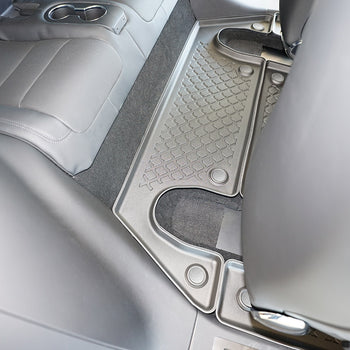 Alfombrillas tipo bandeja Tesla Model X Facelift, fabricación 01.2021 - presente, carrocería suv, 6 plazas, tercera fila #1