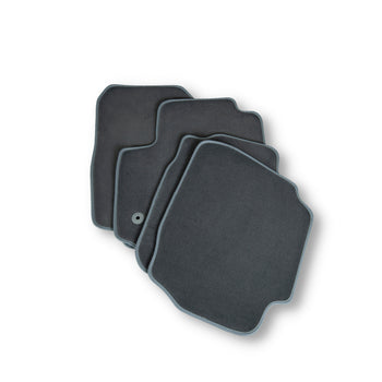 Alfombrillas de moqueta (gris) Audi A6 C5, fabricación 10.1997 - 02.2005, carrocería camioneta, distancias entre los sistemas de sujeción 31.5 cm conductor / 28 cm pasajero | 1003754GRAY
