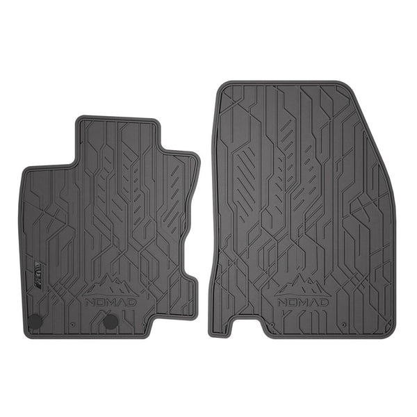 Alfombrillas de goma delanteras Nissan Qashqai II, fabricación 02.2014 - 05.2021, carrocería suv (2 uds.) | ND0457