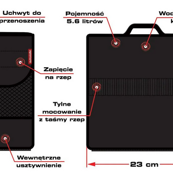 CargoBag Bolsa organizadora para maletero de 23 cm