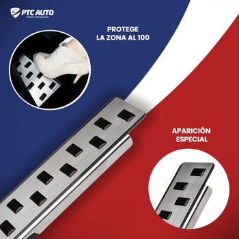 Soporte de protección acero inoxidable para reposapiés de coche Nissan X-Trail T32, fabricación 08.2014 - 08.2017, carrocería suv #1 - 3